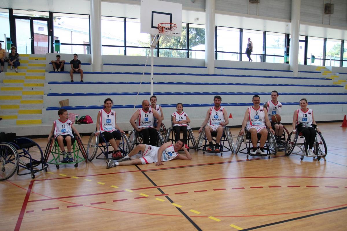 La section Fauteuil en tournoi à Sanvignes